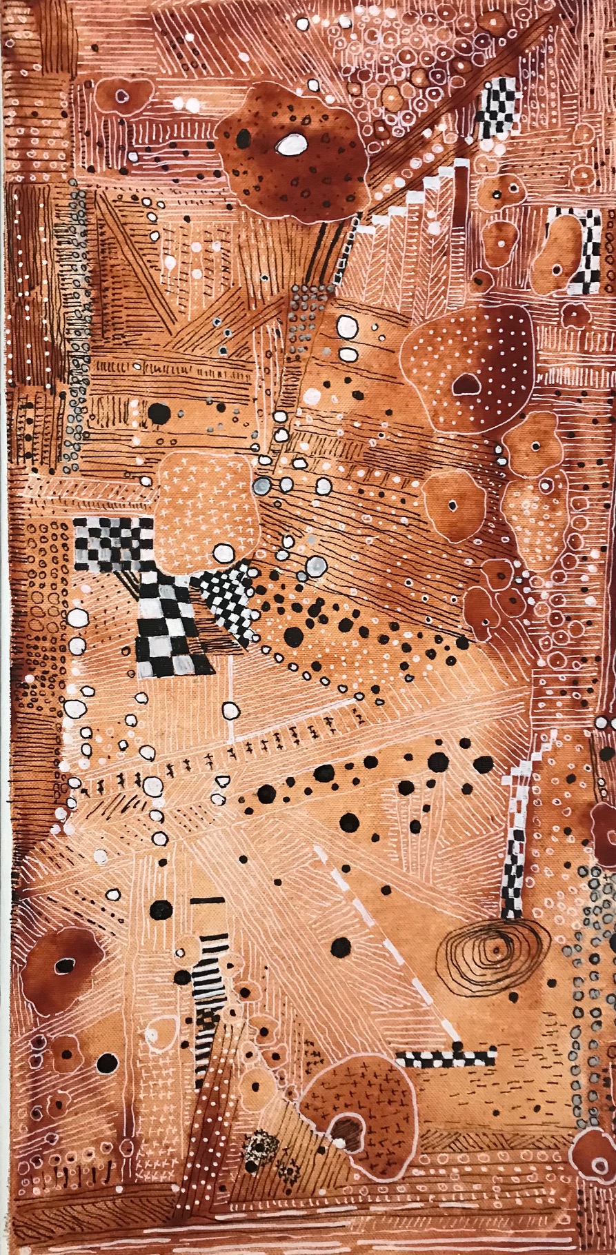Iva Bogdanova Vandergheynst, EARTH ON FIRE, 30x60cm, 2022